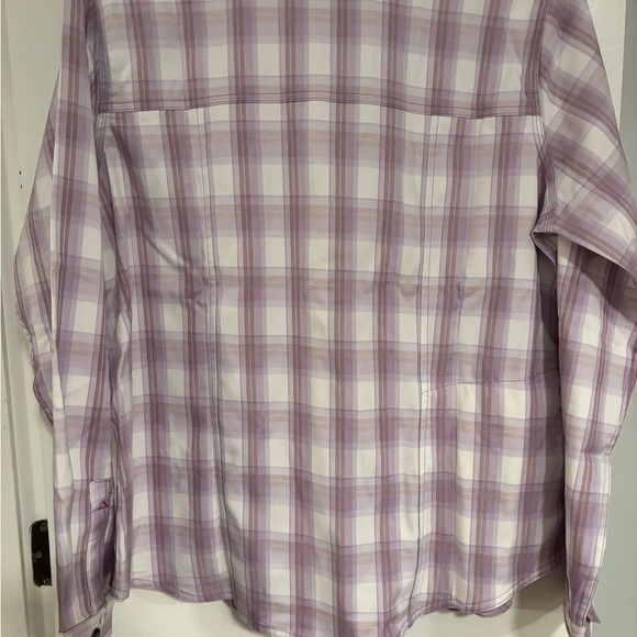 Dickies Lavender Plaid Button-Down Shirt - Picture 2 of 12